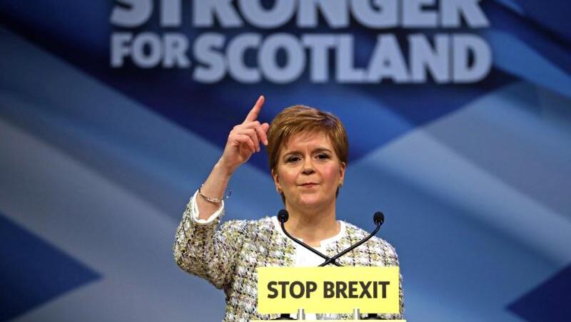 Nicola Sturgeon, Schottlands Premierministerin und SNP-Vorsitzende, Ende November in Glasgow. Nicola Sturgeon, Schottlands Premierministerin und SNP-Vorsitzende, Ende November in Glasgow.