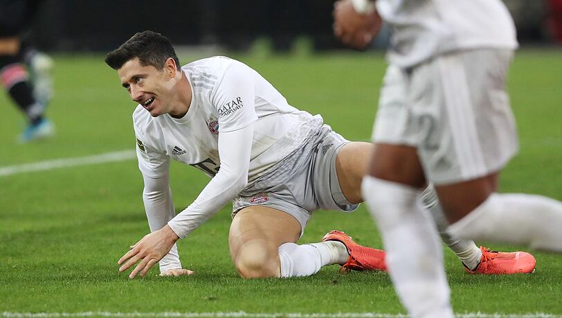 Stark gespielt, aber ohne Torerfolg in Düsseldorf: Bayern-Stürmer Robert Lewandowski, der in den elf Liga-Spielen zuvor getroffen hat.