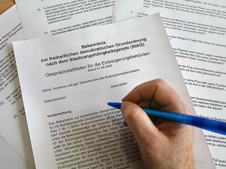 Einwanderungstest in Baden-Württemberg