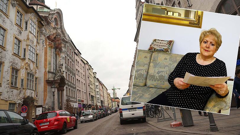 Angela Grüger mit einem Brief vom Baureferat. Sie ärgert sich, dass er zu spät zugestellt wurde. Angela Grüger mit einem Brief vom Baureferat. Sie ärgert sich, dass er zu spät zugestellt wurde.