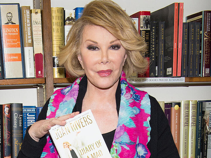 Joan Rivers bei einem Buchvorstellung in New York im Juli 2014