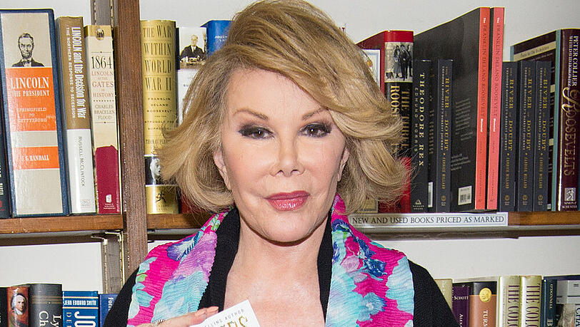 Joan Rivers bei einem Buchvorstellung in New York im Juli 2014 Joan Rivers bei einem Buchvorstellung in New York im Juli 2014