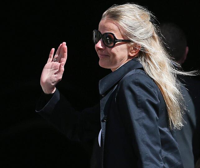 Mabel im April 2013 auf dem Weg in den royalen Palast in Amsterdam.