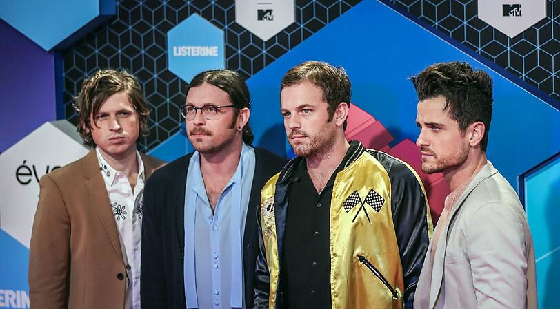 Die Rockband Kings of Leon trat auf.
