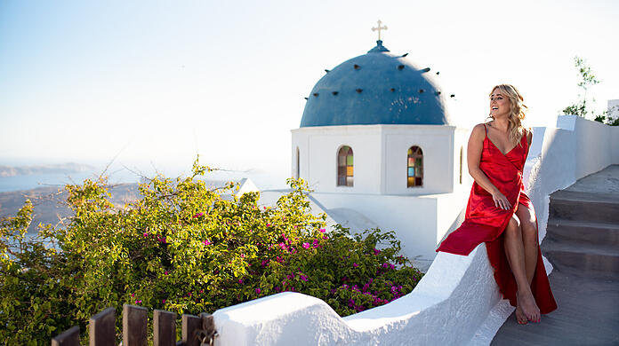 Christina Beier liebt die griechische Insel Santorini. Deswegen hat sie Freising verlassen und ist nach S&uuml;deuropa gezogen.