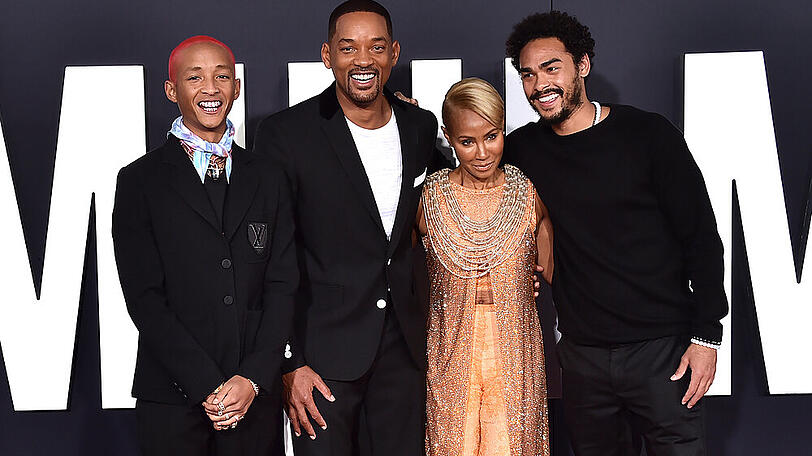 Jaden, Will, Jada und Trey Smith im Oktober 2019 auf dem roten Teppich