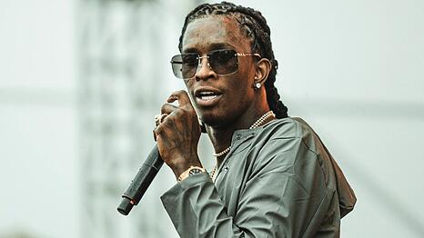 Young Thug w&auml;hrend eines Auftritts im Jahr 2016.