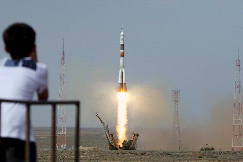 Die Rakete startete planmäßig in Baikonur