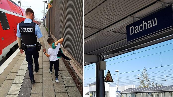 Bundespolizisten fuhren den aufgelösten Siebenjährigen schließlich zurück zum Hauptbahnhof.