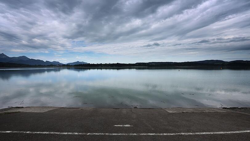 Der Forggensee ist Deutschlands größter Stausee.