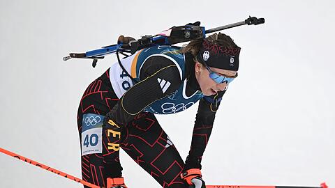 Franziska Preu&szlig; verpasst die ersehnte Einzelmedaille.