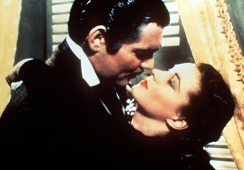 Damals war nichts romantischer, als "Vom Winde verweht" zu sein. Filmplakat von 1939.