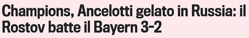 Italiens "Gazzetta dello Sport" titelt: "Ancelotti in Russland ausgerutscht."