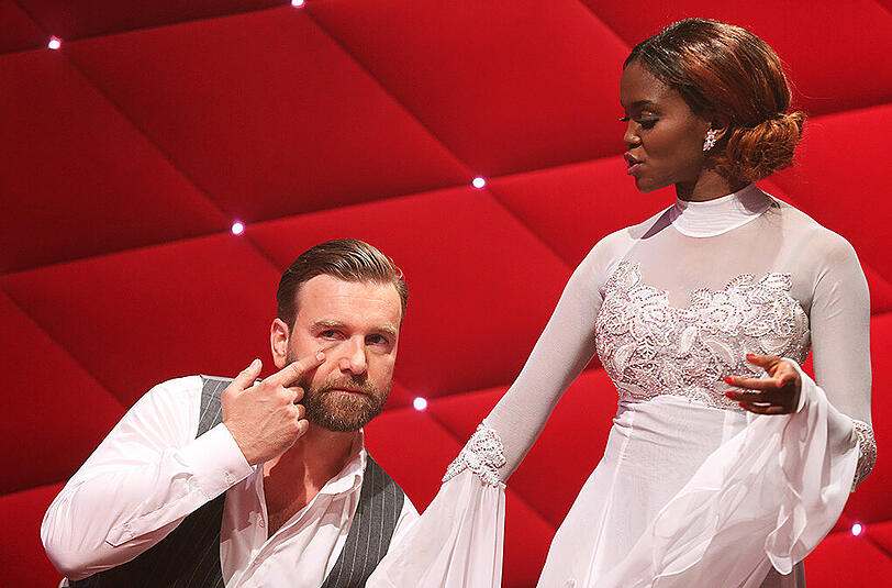 Durften auch nochmal auftreten: Niels Ruf und Profitänzerin Oti Mabuse.