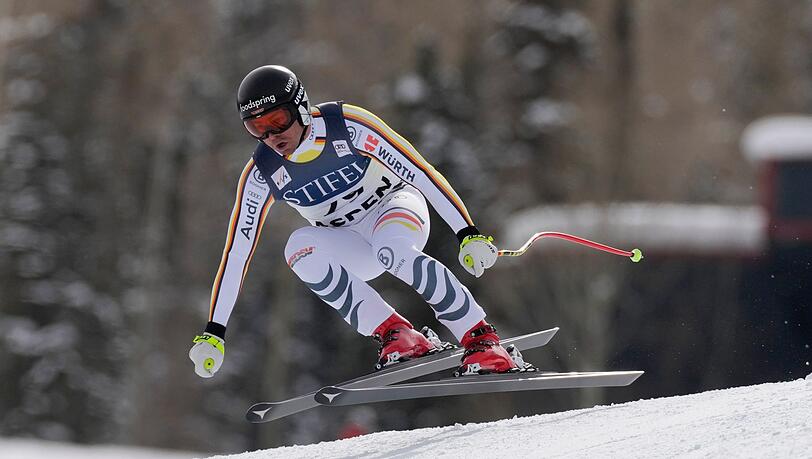 Andreas Sander liegt beim Super-G in Aspen auf Platz zwei.