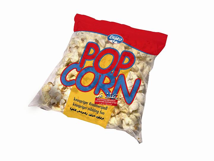 Popcorn süß: 420 Kcal (je 100 Gramm)