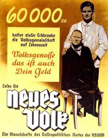 Nazi-Propaganda: Die Morde sind eine Sparmaßnahme.