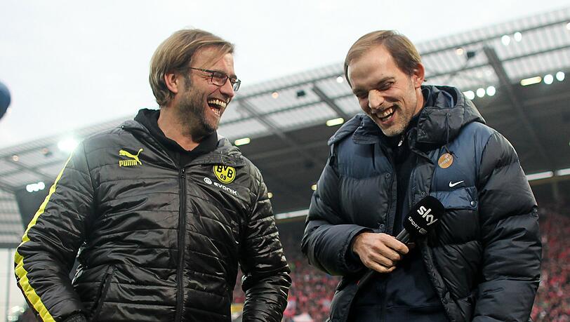 Wieder einer aus Mainz: Jürgen Klopp (l.) mit seinem Nachfolger Thomas Tuchel. Wieder einer aus Mainz: Jürgen Klopp (l.) mit seinem Nachfolger Thomas Tuchel.