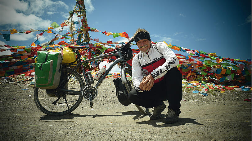Peter Krinninger fuhr mit dem Fahrrad 444 Tage lang rund um die Welt.