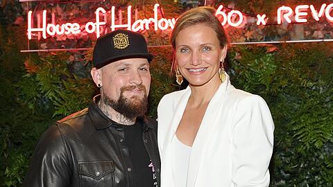 Benji Madden und Cameron Diaz bei einem seltenen gemeinsamen Auftritt auf dem roten Teppich.