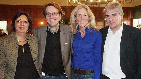Die Top 4 von der grünen Stadtratsliste (v. l.): Gülseren Demirel, Florian Roth, OB-Kandidatin Sabine Nallinger und Paul Bickelbacher.
