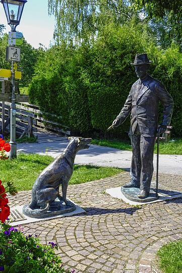 Thomas Mann Denkmal in Gmund am Tegernsee