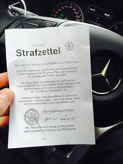 Vor allem das Postskriptum kann sich sehen lassen.