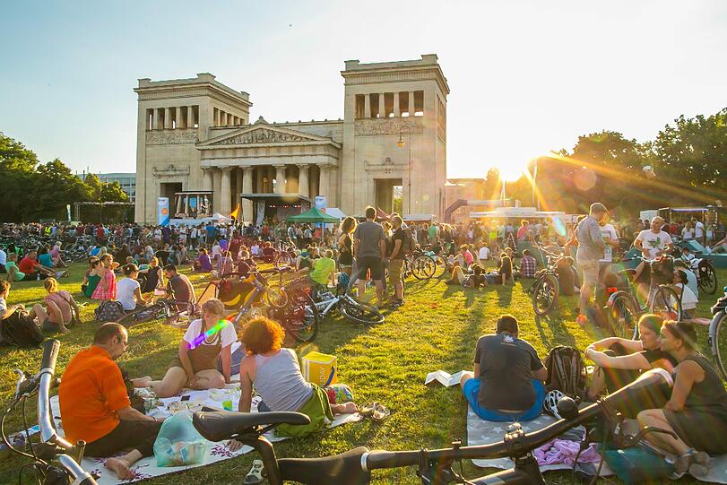 Über 16.000 Münchner waren bei der siebten Radlnacht dabei. Die Bilder.