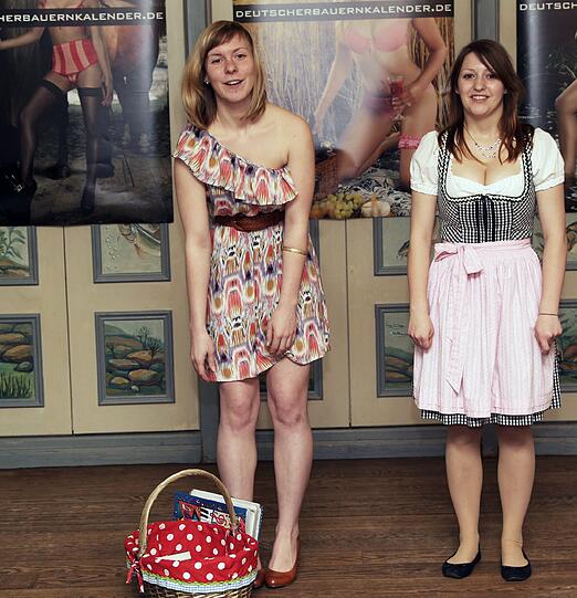 Fesche Mädels vom Land: Am Samstag waren die Bewerberinnen zum Casting für den neuen Bauernkalender in München geladen. Die Bilder.