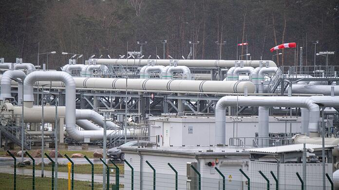 Die Gasempfangsstation der Ostseepipeline Nord Stream 2 in Lubmin (Mecklenburg-Vorpommern). Die Gasempfangsstation der Ostseepipeline Nord Stream 2 in Lubmin (Mecklenburg-Vorpommern).