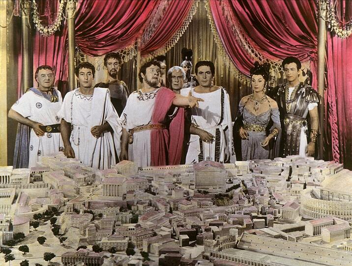 Und pl&ouml;tzlich diese F&uuml;lle an Macht: Im US-Monumentaldrama &bdquo;Quo vadis?&ldquo; von 1951 brilliert der junge Peter Ustinov als debiler Imperator Nero, der am Ende Rom abfackelt.