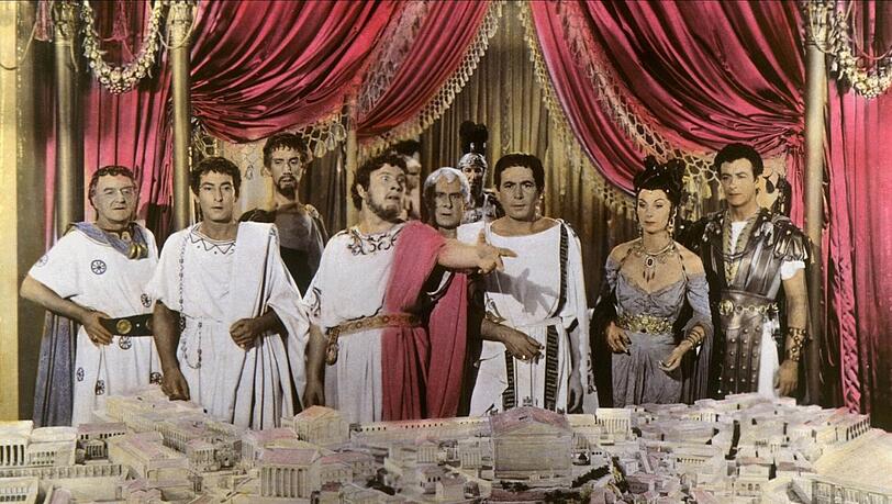 Und plötzlich diese Fülle an Macht: Im US-Monumentaldrama „Quo vadis?“ von 1951 brilliert der junge Peter Ustinov als debiler Imperator Nero, der am Ende Rom abfackelt. Und plötzlich diese Fülle an Macht: Im US-Monumentaldrama „Quo vadis?“ von 1951 brilliert der junge Peter Ustinov als debiler Imperator Nero, der am Ende Rom abfackelt.