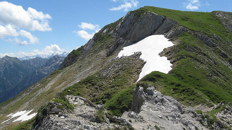 Der Unfall ereignete sich am Pfingstsamstag unterhalb des Gipfels der Hochblasse. Das Foto wurde in der Nähe der Unfallstelle aufgenommen.