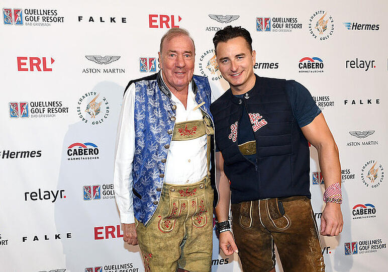 Andreas Gabalier mit EAGLES-Präsident Frank Fleschenberg