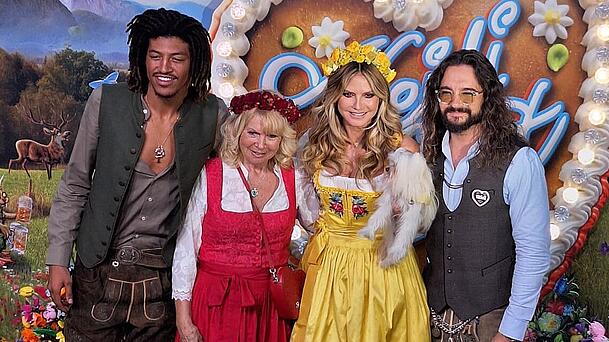Heidi Klum mit Sohn Henry, Mama Erna und Ehemann Tom Kaulitz Heidi Klum mit Sohn Henry, Mama Erna und Ehemann Tom Kaulitz