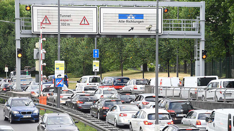 Es kam zu massiven Verkehrsbehinderungen auf dem Mittleren Ring.