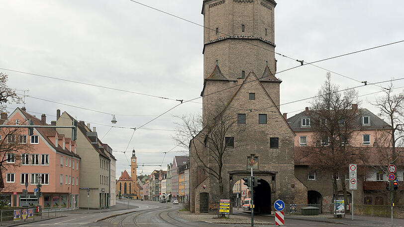 Die Jakoberstraße im Zentrum von Augsburg.