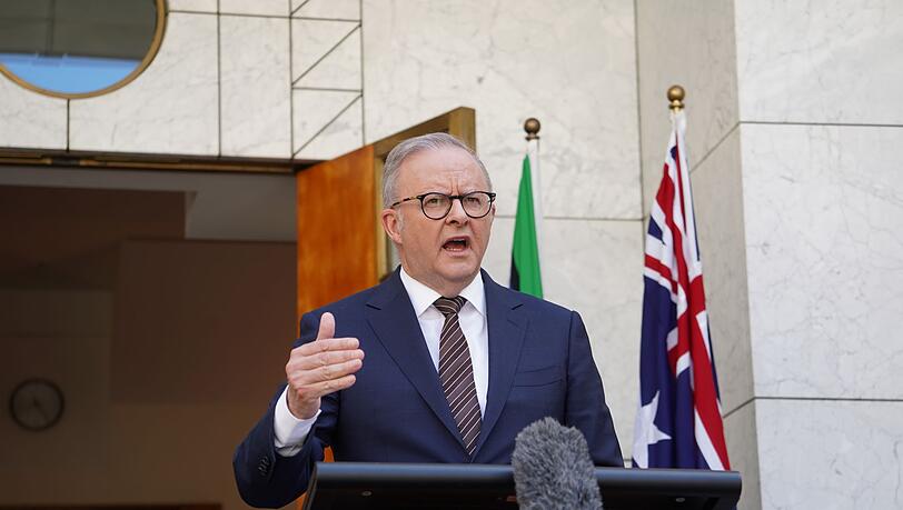 Australiens Premier Albanese l&auml;sst nach dem Terroranschlag die Arbeit der Geheimdienste und Strafverfolgungsbeh&ouml;rden &uuml;berpr&uuml;fen. (Archivbild)