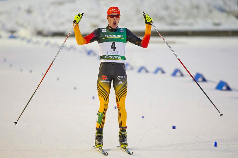 Johannes Rydzek feiert beim Weltcup in Trondheim seinen dritten Sieg als Nordischer Kombinierer.