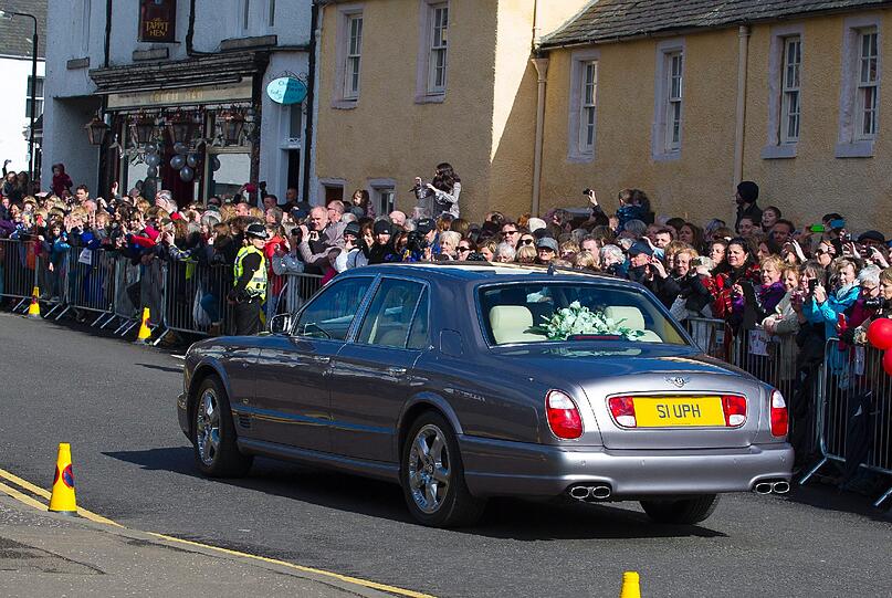 Andy Murray hat seine Jugendliebe Kim Sears in seiner schottischen Heimatstadt Dunblane geheiratet. Die Bilder.