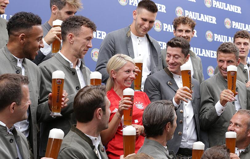 Die Bilder vom Lederhosen-Shooting des FC Bayern.