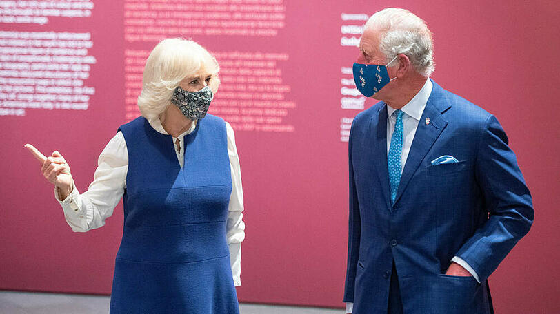Herzogin Camilla und Prinz Charles in der National Gallery