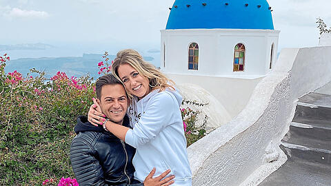 Christina Beier ist nach Santorini (manchmal auch nur Santorin genannt) ausgewandert. Seit drei Jahren ist sie mit Christos liiert.  Fotos: privat