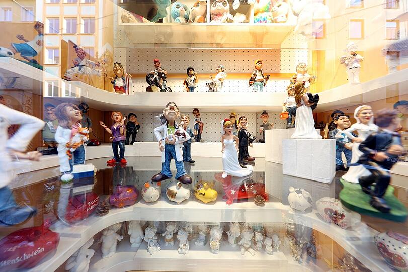 Viel Kitsch und ein bisserl Kunst gibt's hier freilich auch.