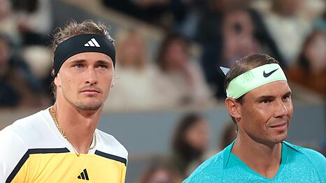 Arbeiten sie bald zusammen? Alexander Zverev (l) und Rafael Nadal.