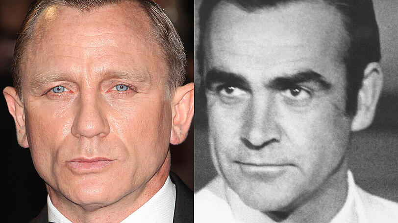 Daniel Craig (li.) hat sich von Sean Connery mit rührenden Worten verabschiedet.