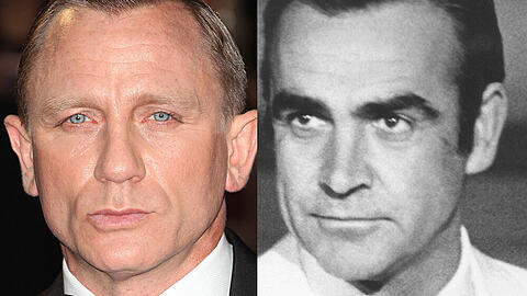 Daniel Craig (li.) hat sich von Sean Connery mit rührenden Worten verabschiedet.