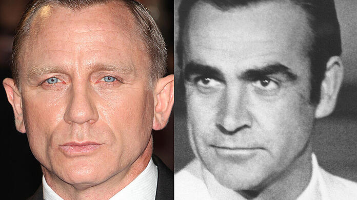 Daniel Craig (li.) hat sich von Sean Connery mit rührenden Worten verabschiedet.