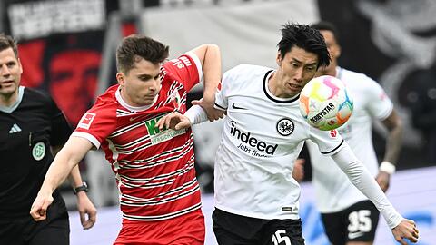Augsburg und Frankfurt lieferten sich ein umkämpftes 1:1.