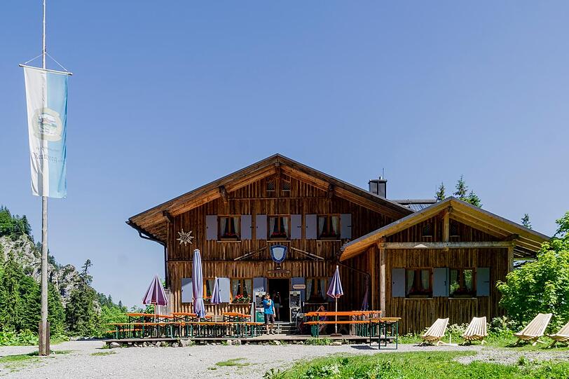 Die Tutzinger Hütte.
